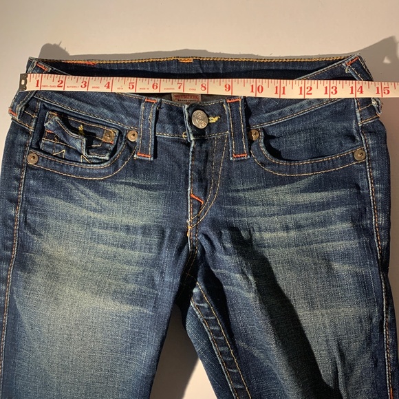 Vintage True Religion Jeans- Mid/Low Rise Sz 28 - Picture 10 of 11